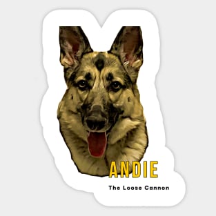 Andie- The Loose Cannon Sticker